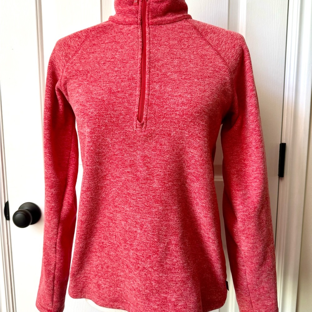 Eddie Bauer Women's Red Pullover Fleece Jacket
